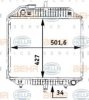 BEHR HELLA SERVICE 8MK 376 706-201 Radiator, engine cooling